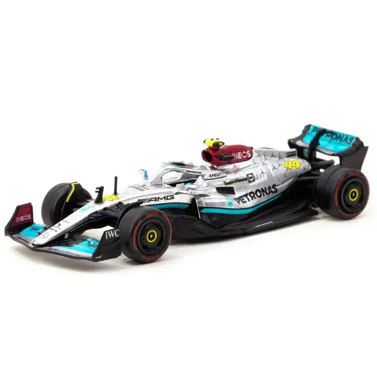 Premium scale diecast model car – Mercedes-AMG F1 W13 E Performance Sao Paulo Grand Prix #44 Lewis Hamilton 2022, 1:64 Scale Collectible