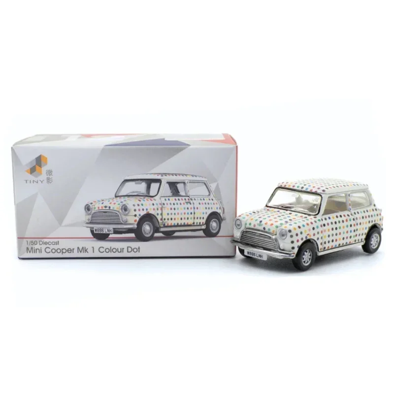 Premium scale diecast model car – Mini Cooper Mk 1 Colour Dot, 1:50 Scale Collectible
