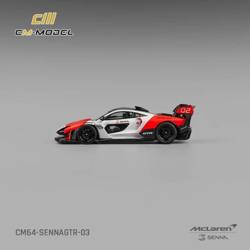 McLaren Senna GTR, 1:64 Scale (White & Red)