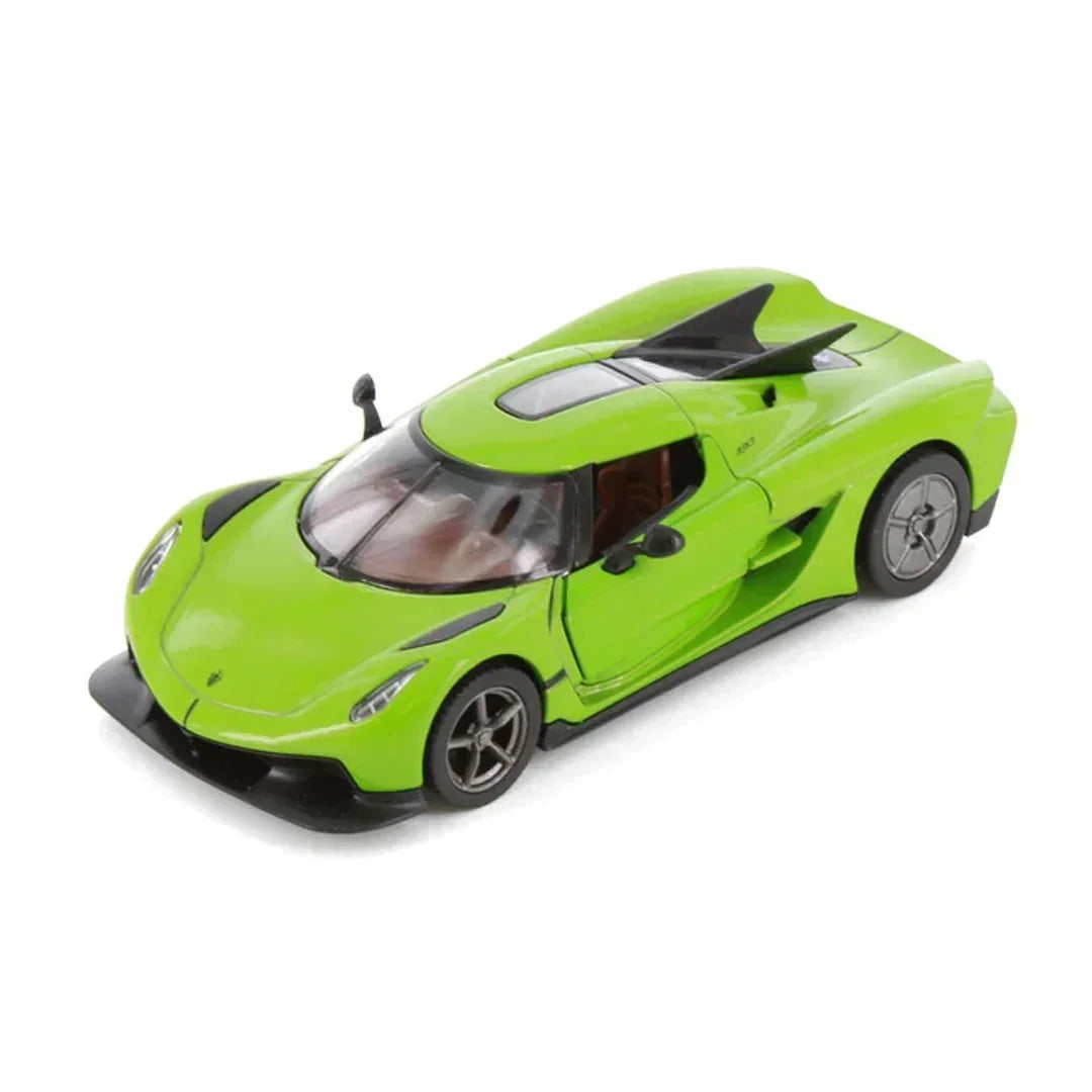 Premium scale diecast model car – Koenigsegg Jesko Absolut, 1:36 Scale (Green) Collectible