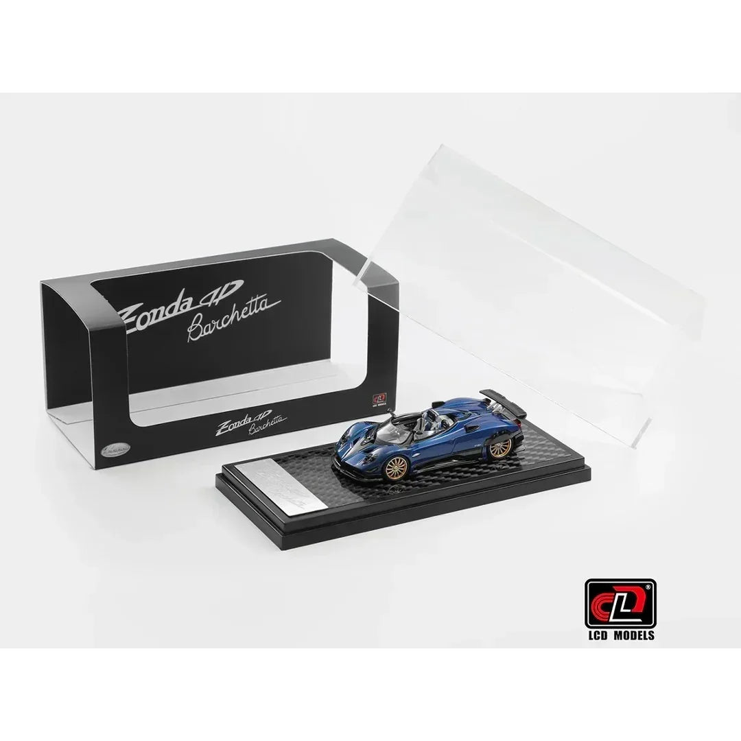 Premium scale diecast model car – Pagani Zonda HP, 1:64 Scale (Carbon Blue) Collectible