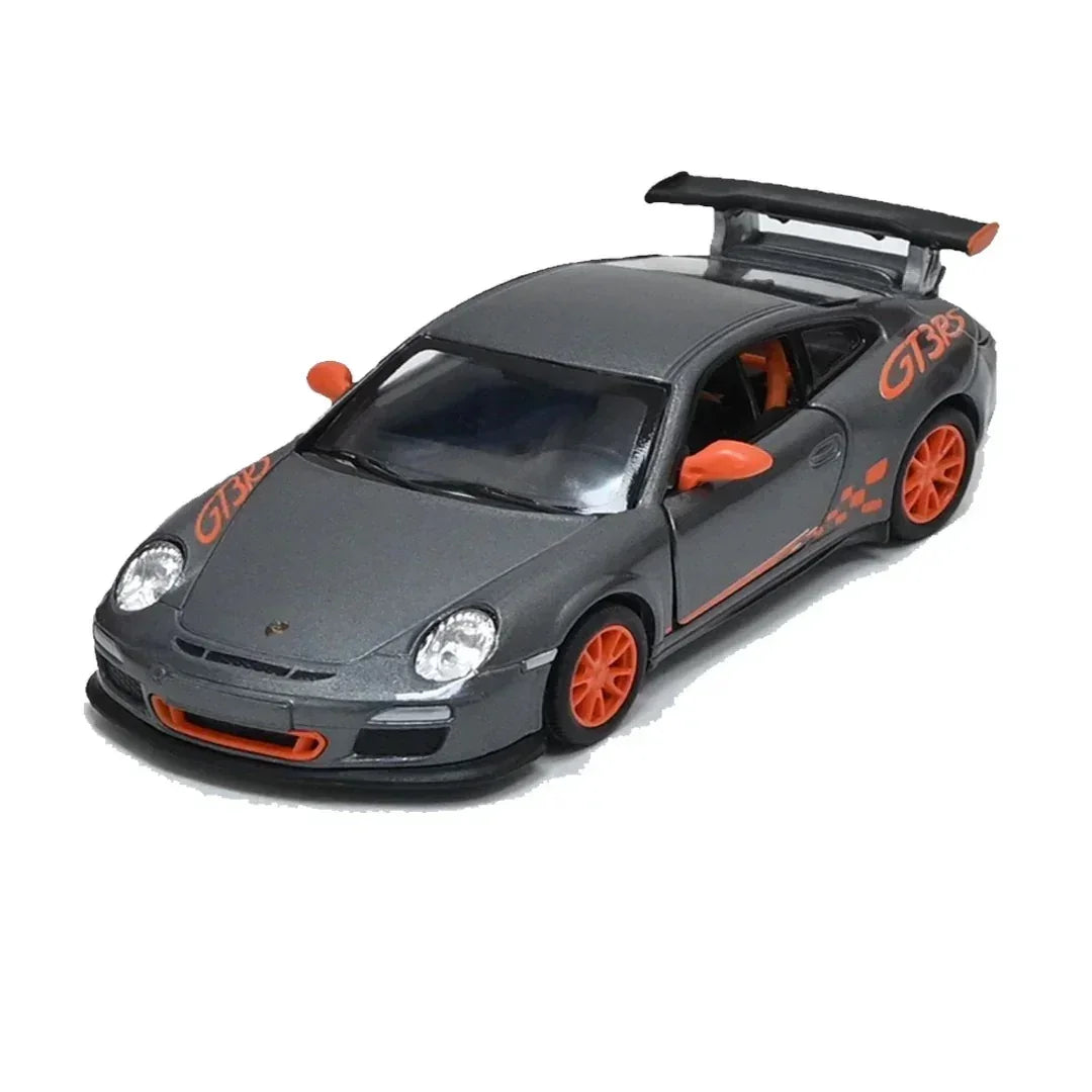 Premium scale diecast model car – Porsche 911 GT3 RS 2010, 1:36 Scale (Grey) Collectible