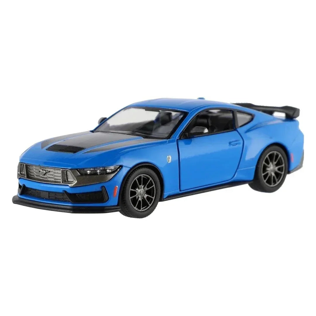 Premium scale diecast model car – Ford Mustang Dark Horse 2024, 1:36 Scale (Blue) Collectible