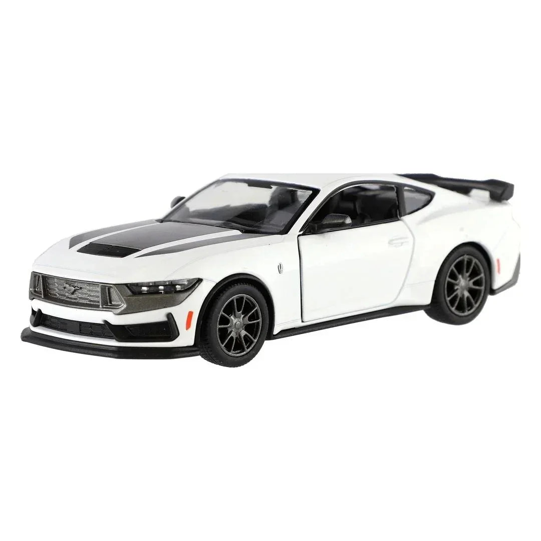 Premium scale diecast model car – Ford Mustang Dark Horse 2024, 1:36 Scale (White) Collectible