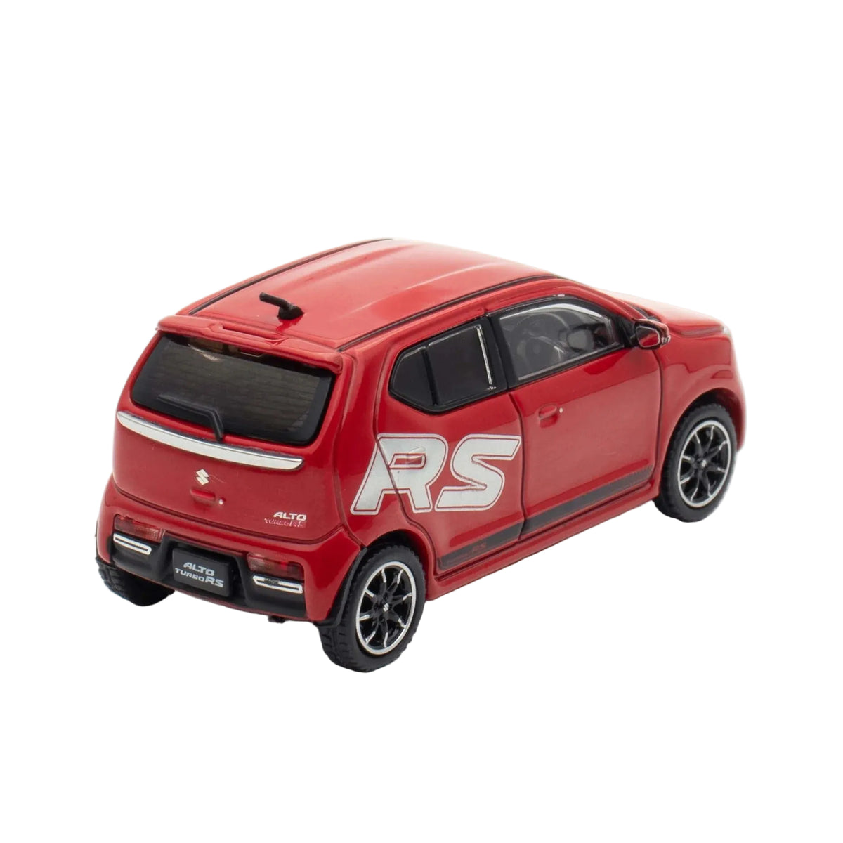 *PRE-ORDER* Suzuki Alto Turbo RS (HA36S) RS Decal Tune, 1:64 Scale (Pure Red)
