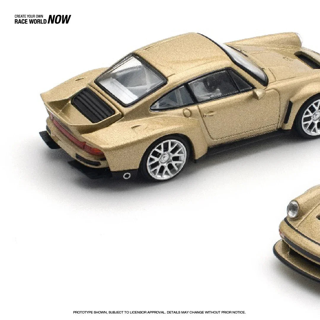Premium scale diecast model car – Singer DLS Turbo, 1:64 Scale (Sand Color) Collectible