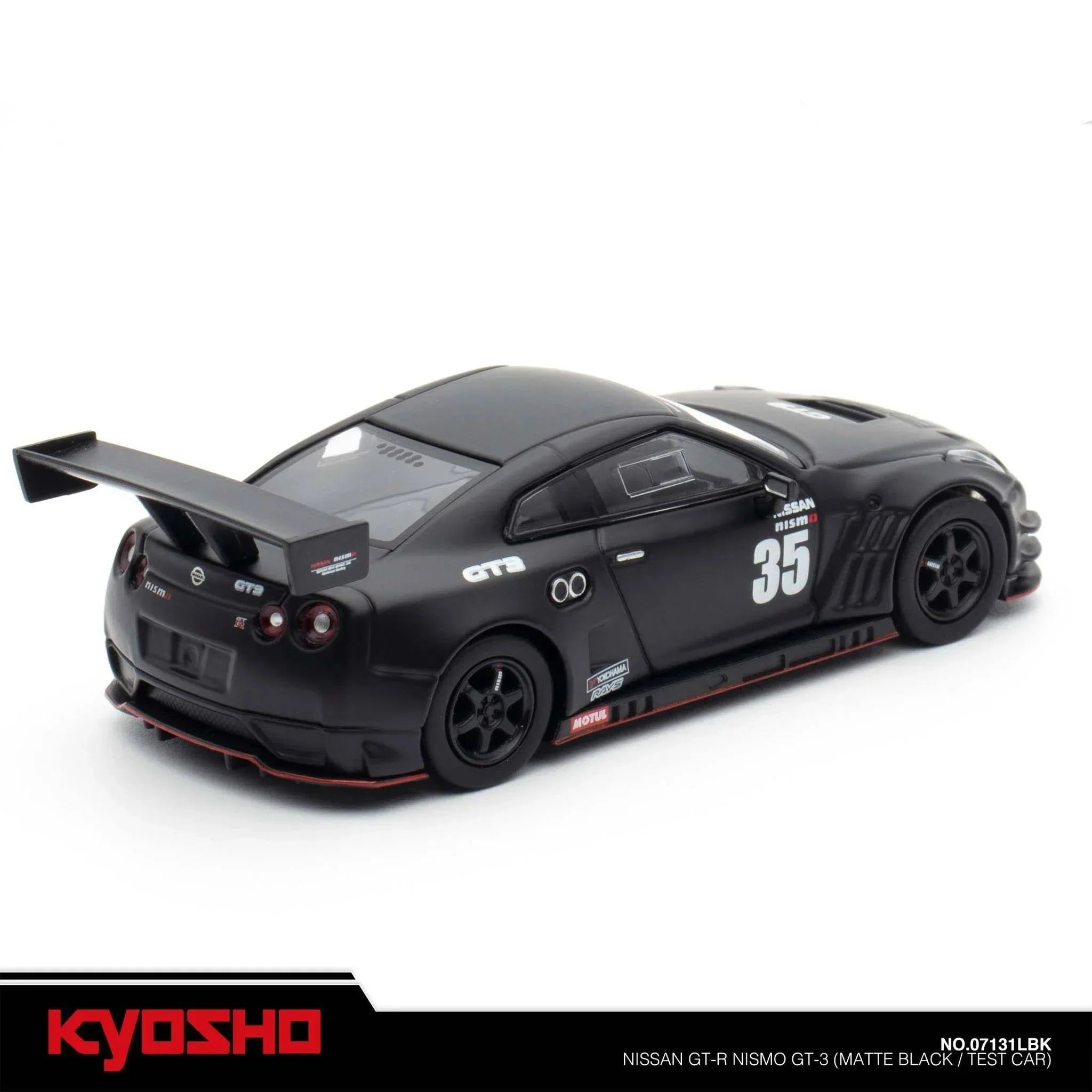 Premium scale diecast model car – Nissan GT-R Nismo GT-3, 1:64 Scale (Matte Black) Collectible