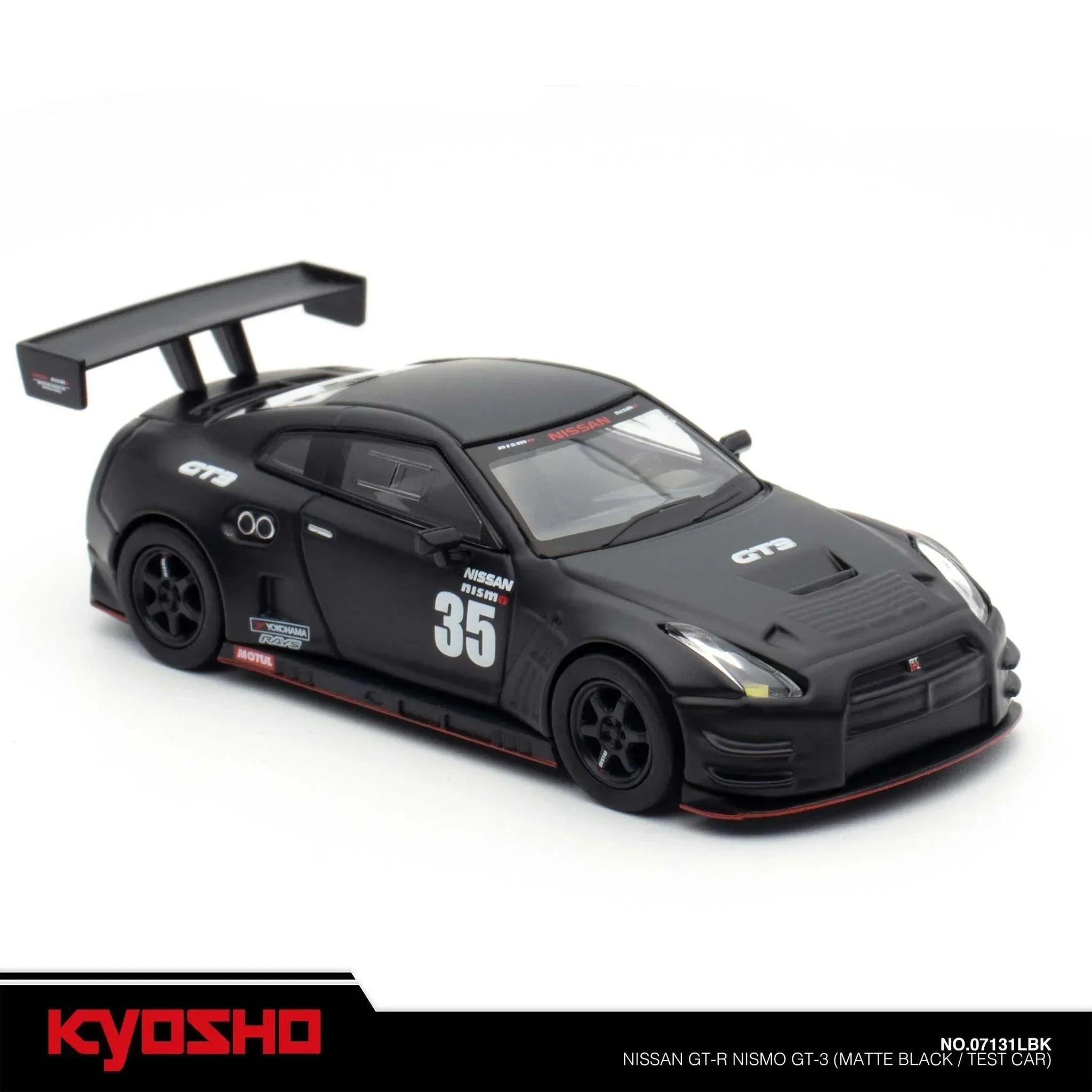 Premium scale diecast model car – Nissan GT-R Nismo GT-3, 1:64 Scale (Matte Black) Collectible