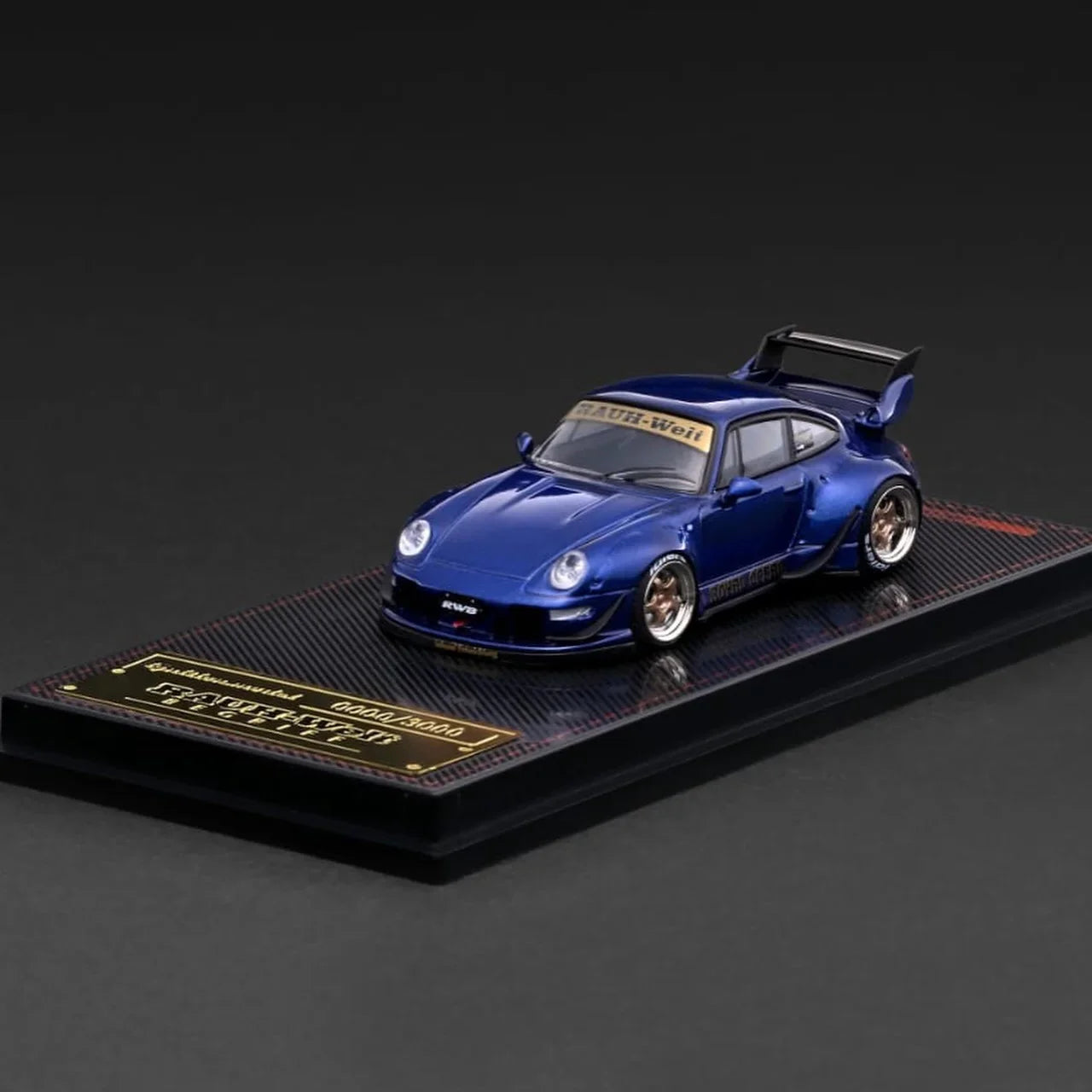 Premium scale diecast model car – *TMCS 2026* RWB 993 Blue Metallic, 1:64 Scale Collectible