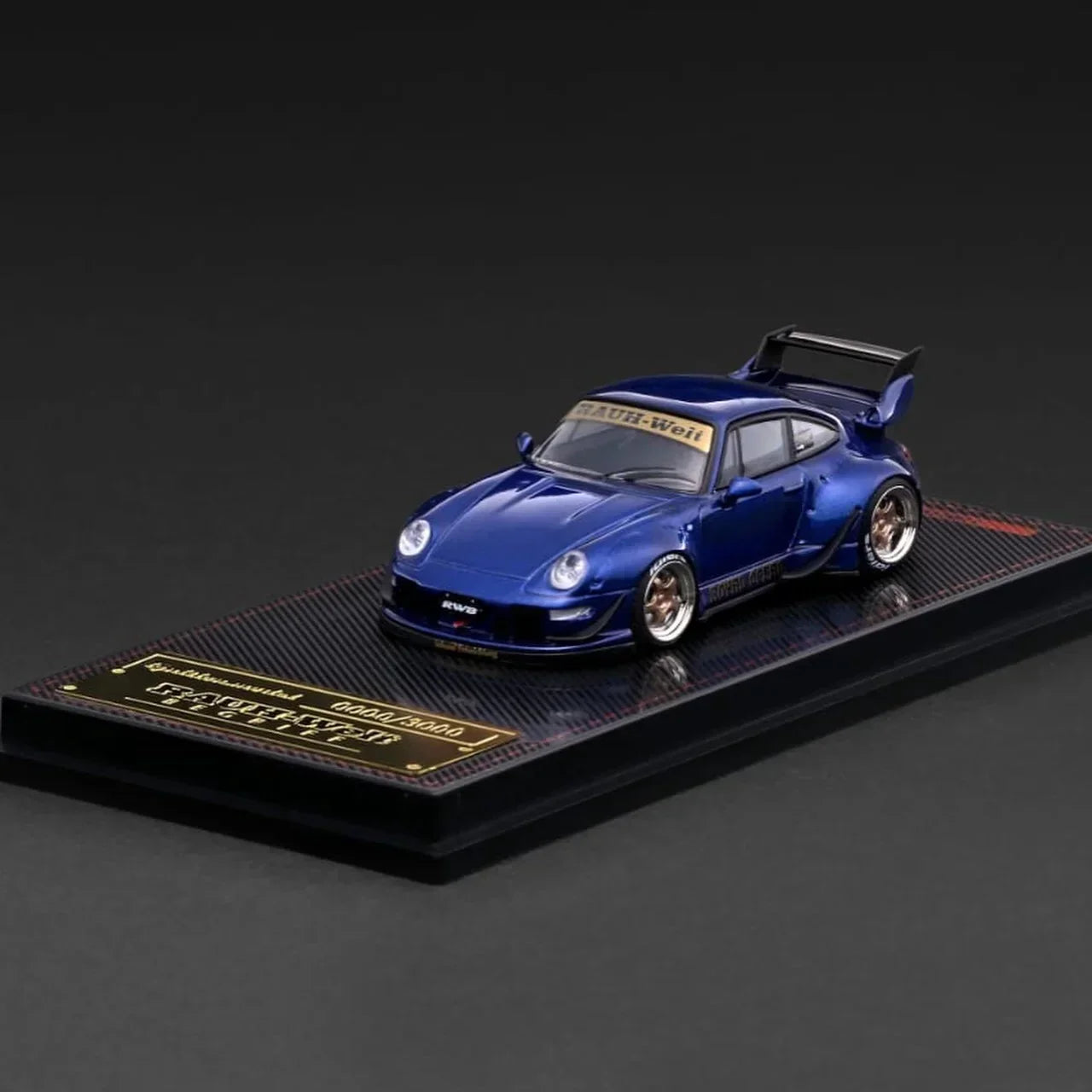 Premium scale diecast model car – *TMCS 2026* RWB 993 Blue Metallic, 1:64 Scale Collectible