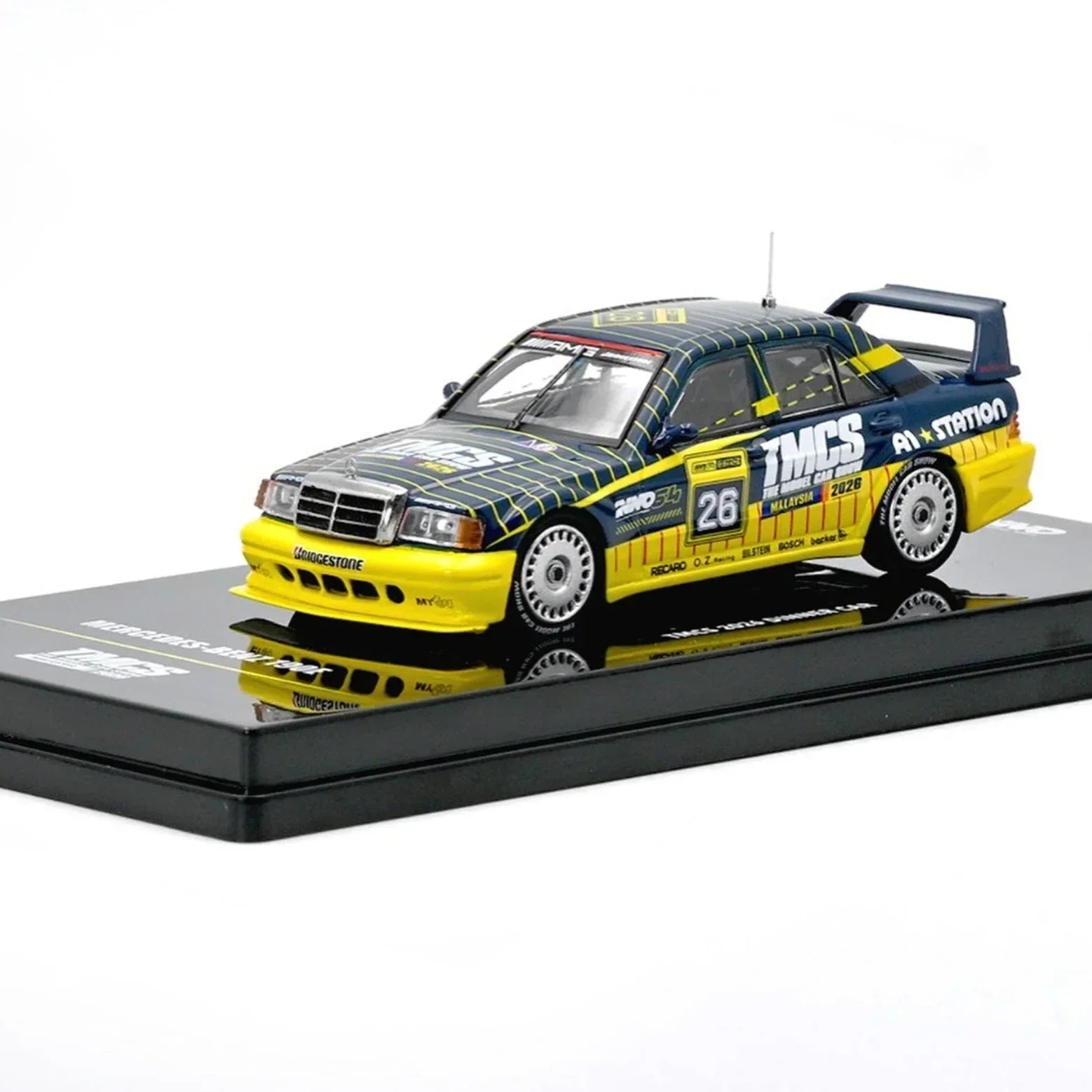 Premium scale diecast model car – *TMCS 2026* Liberty Walk Hino Profia 2018 (Limited 350 Sets) & Mercedes Benz 190E A1-Station Collectible
