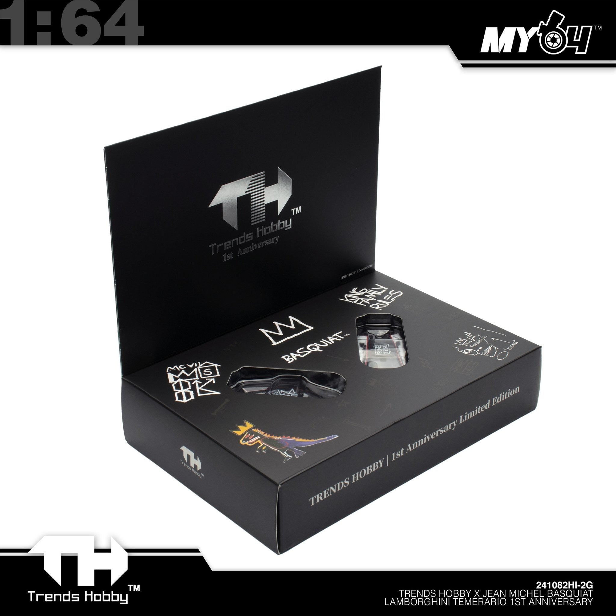 Trends Hobby X Jean Michel Basquiat Lamborghini Temerario 1st Anniversary, 1:64 Scale