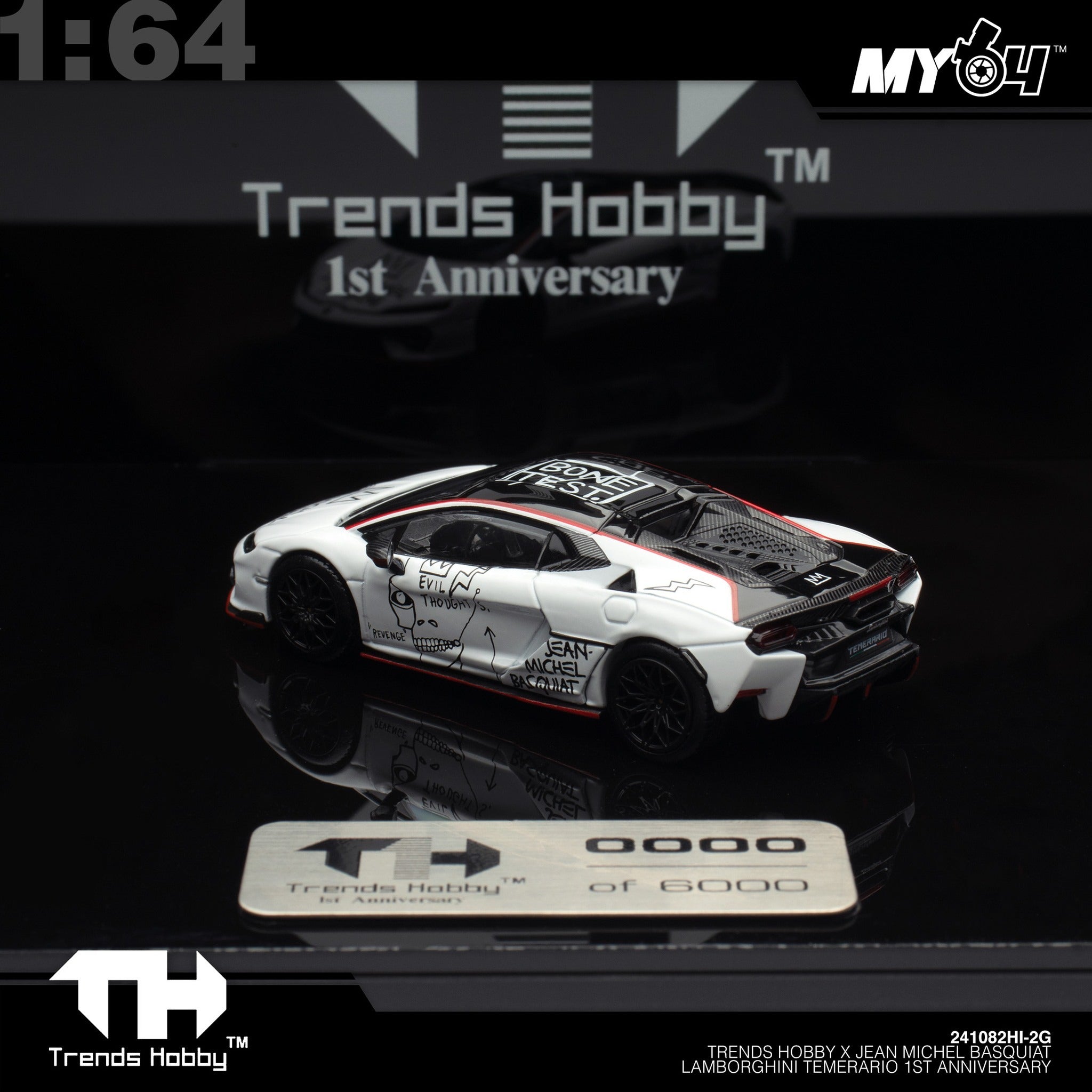 Trends Hobby X Jean Michel Basquiat Lamborghini Temerario 1st Anniversary, 1:64 Scale