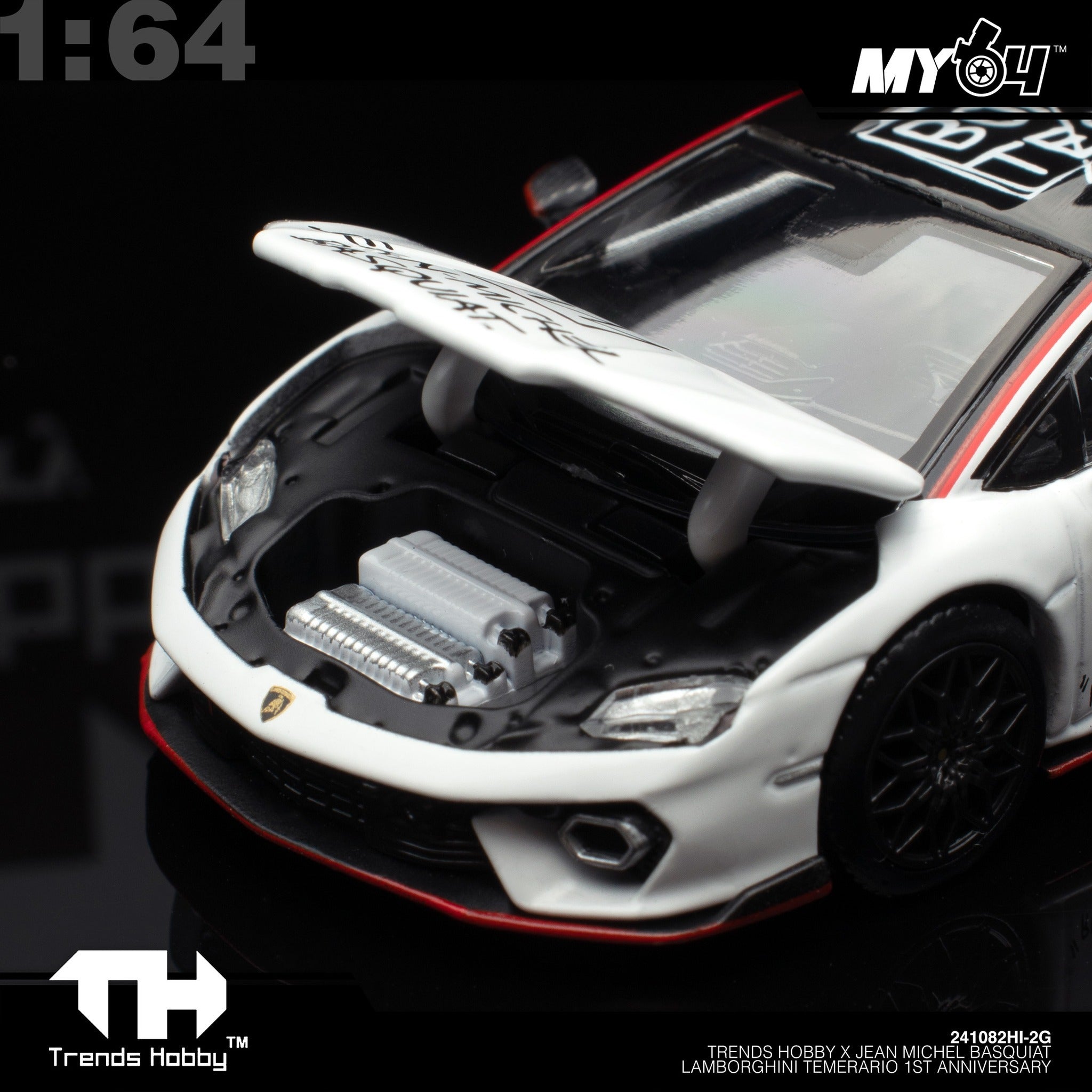 Trends Hobby X Jean Michel Basquiat Lamborghini Temerario 1st Anniversary, 1:64 Scale