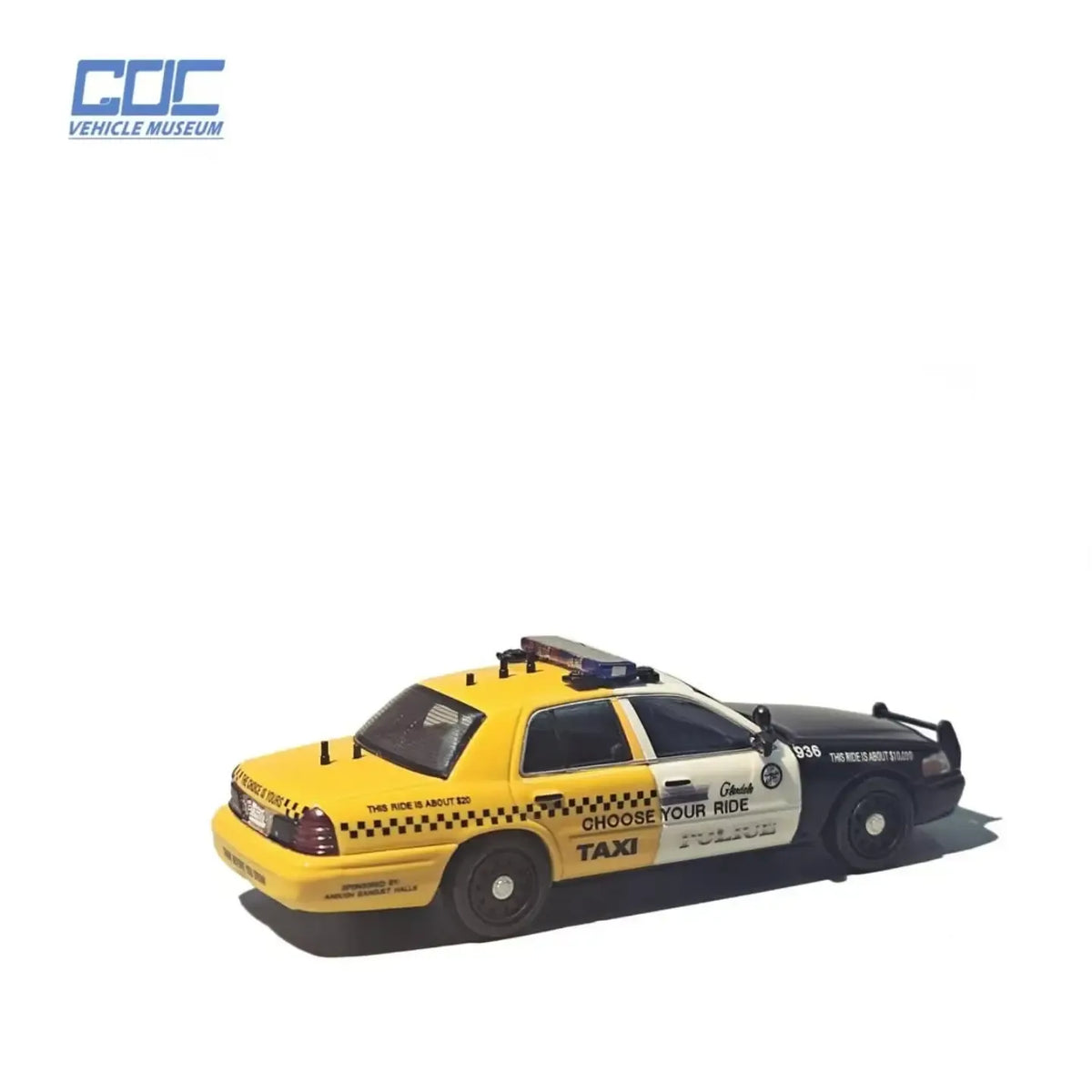 *PRE-ORDER* GOC Crown Victoria CGPD Anti-Drunk Driving Car (Limited To 800pcs), 1:64 Scale