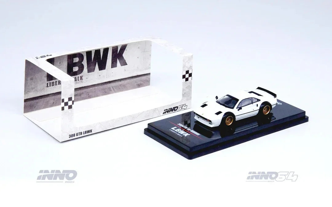 Premium scale diecast model car – *PRE-ORDER* LBWK 308 GTB, 1:64 Scale (White) Collectible