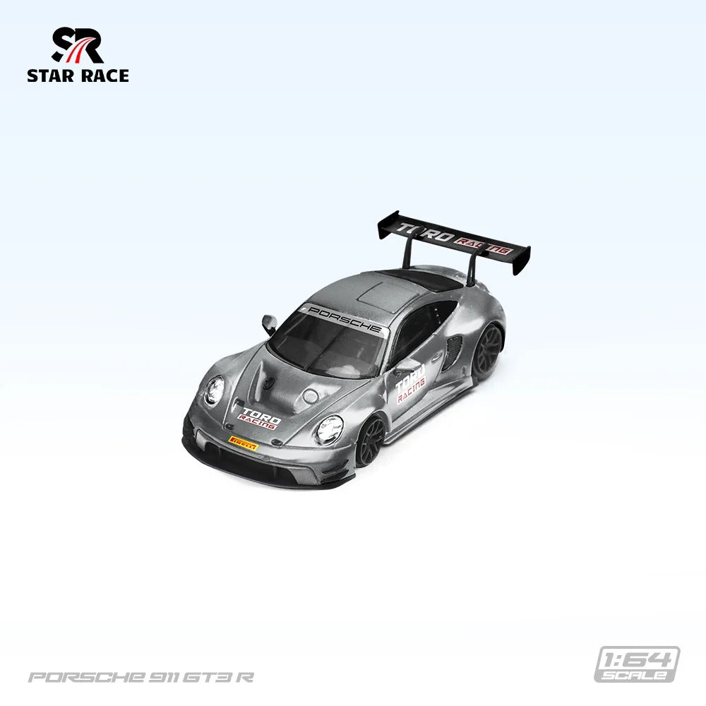 Porsche 911 GT3 R TORO Racing, 1:64 Scale (Grey)