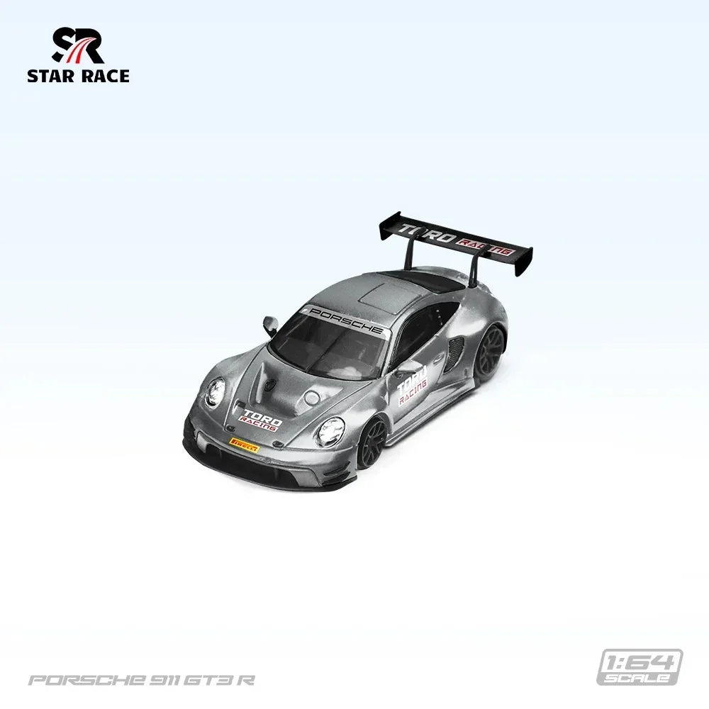 Porsche 911 GT3 R TORO Racing, 1:64 Scale (Grey)