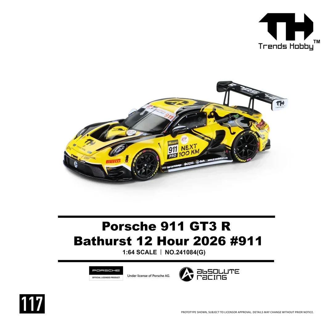 Premium scale diecast model car – *PRE-ORDER* Porsche 911 GT3 R B12H 911 2026, 1:64 Scale Collectible