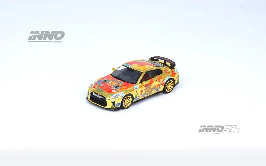 Premium scale diecast model car – *PRE-ORDER* Nissan GT-R (R35) Year of The Dragon Special Edition (Chinese New Year 2024 Special Edition), 1:64 Scale Collectible
