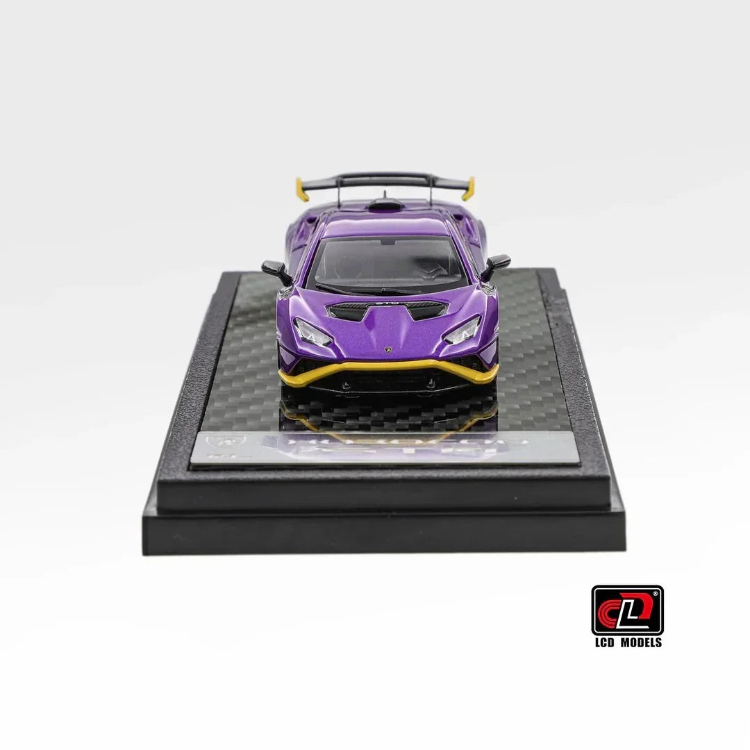 Premium scale diecast model car – Lamborghini Huracan STO, 1:64 Scale (Purple) Collectible