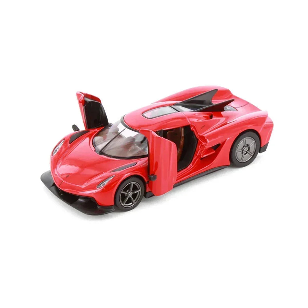Premium scale diecast model car – Koenigsegg Jesko Absolut, 1:36 Scale (Red) Collectible