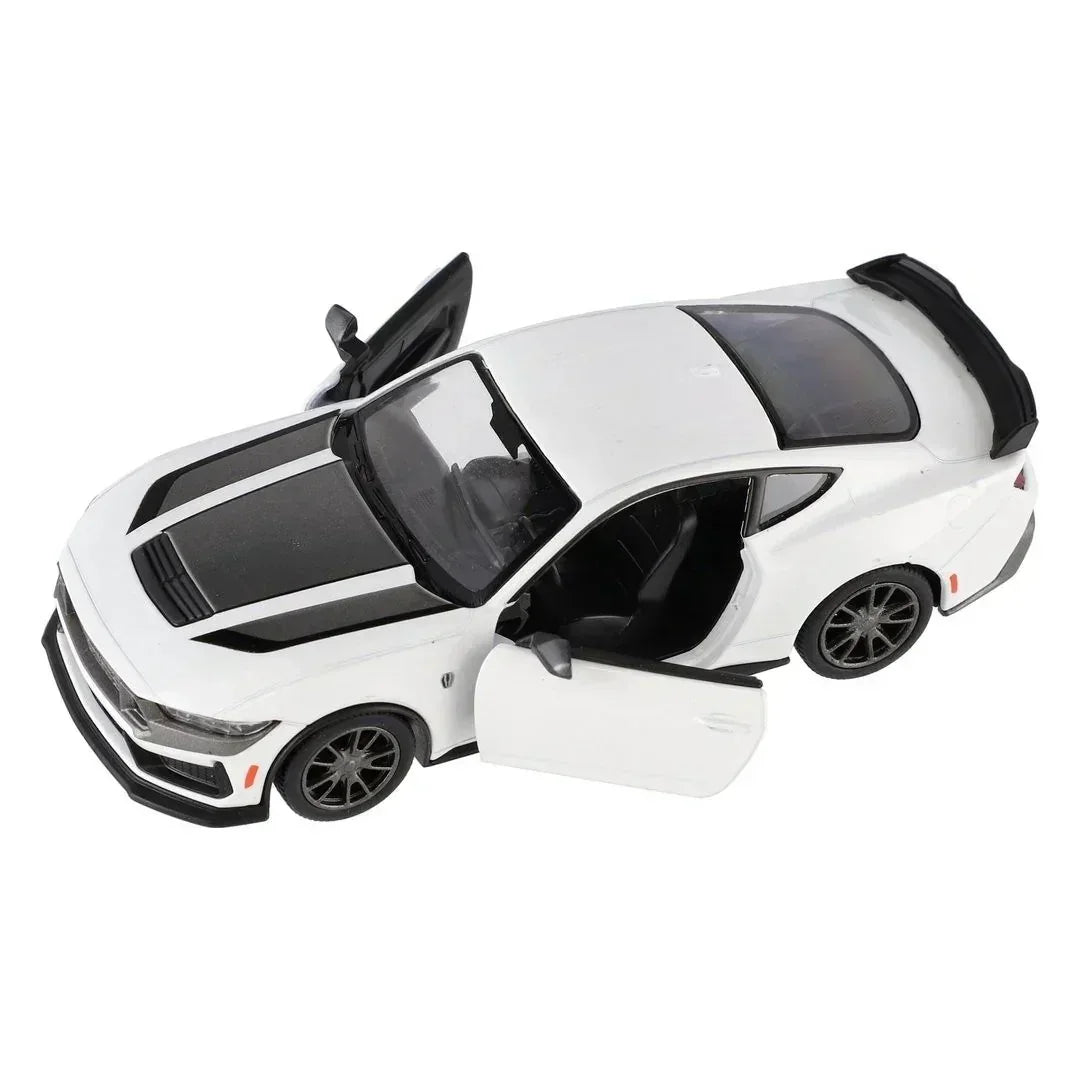 Premium scale diecast model car – Ford Mustang Dark Horse 2024, 1:36 Scale (White) Collectible