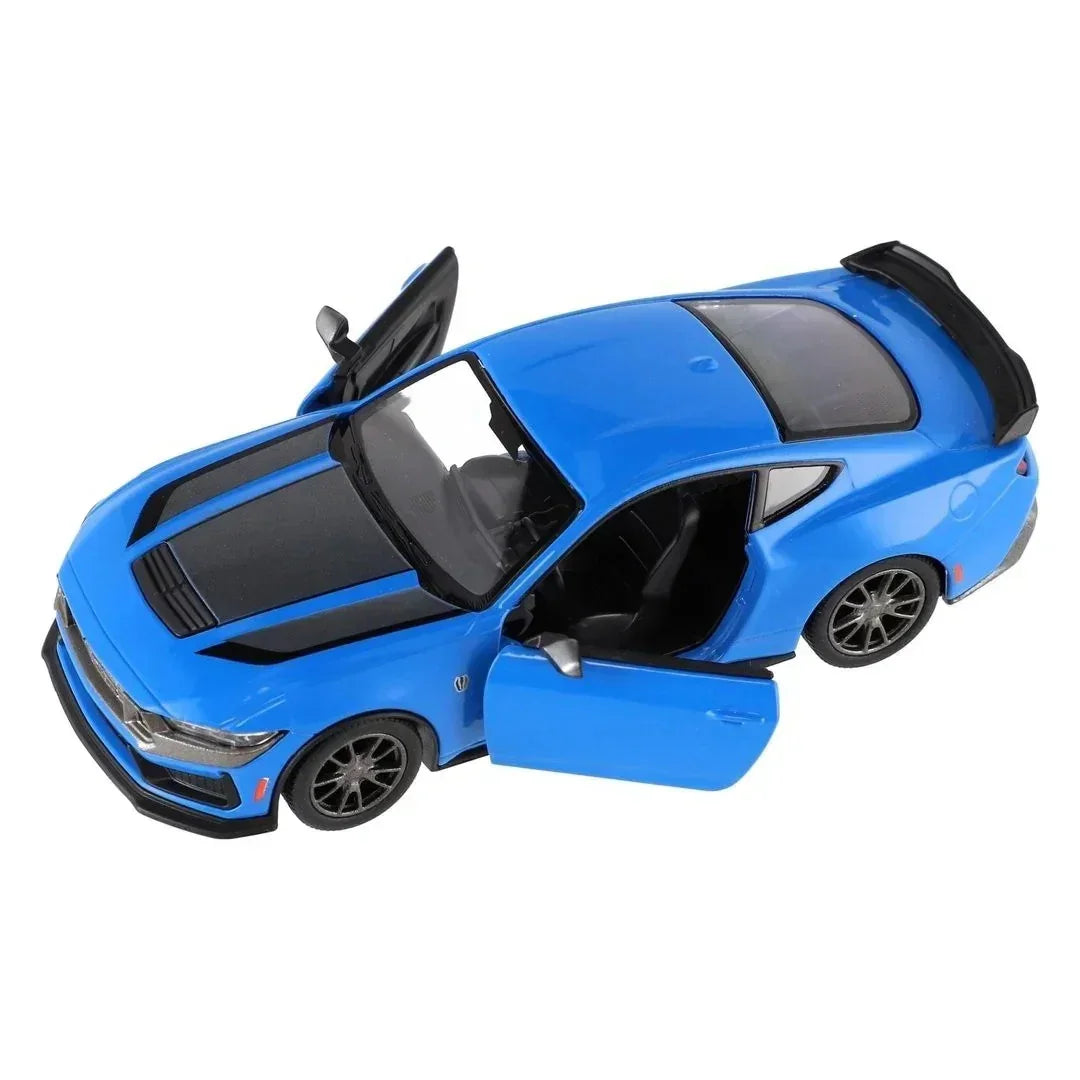 Premium scale diecast model car – Ford Mustang Dark Horse 2024, 1:36 Scale (Blue) Collectible
