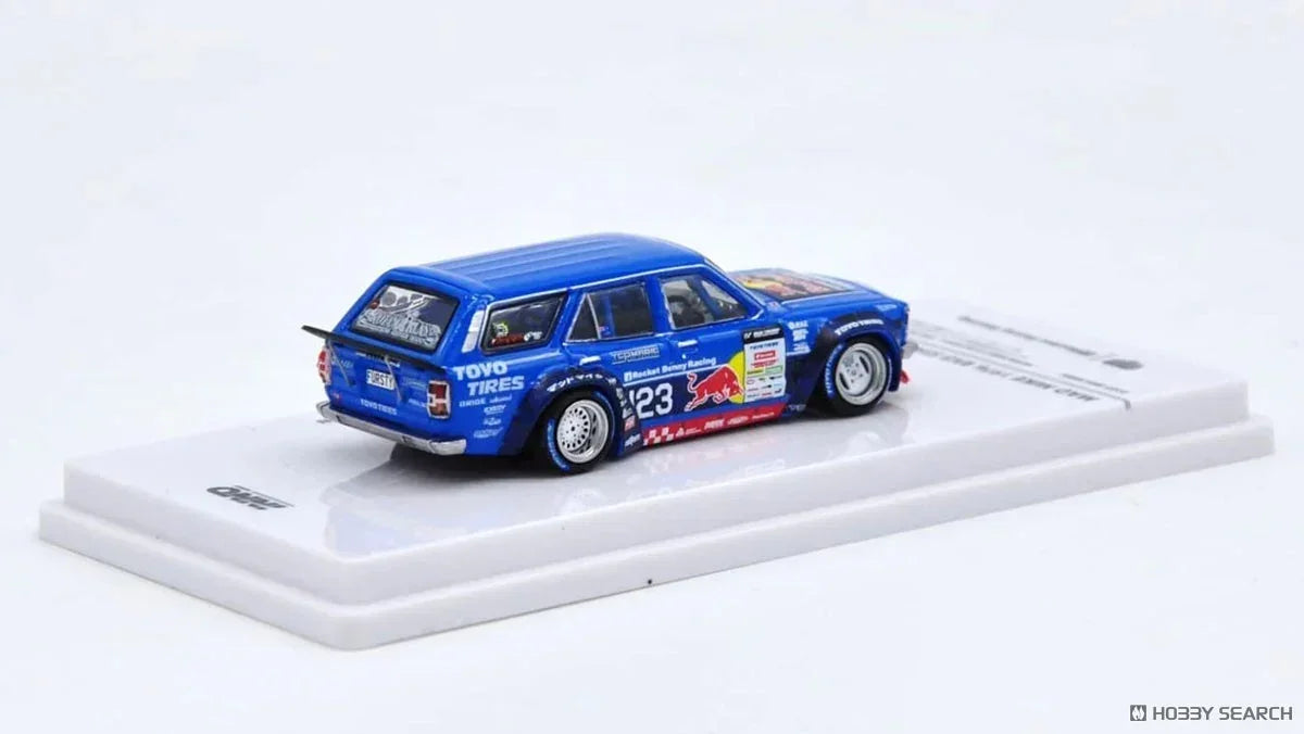 Premium scale diecast model car – Mad Mike 1976 Mazda Rx3 Station Wagon Tokyo Auto Salon 2024, 1:64 Scale Collectible