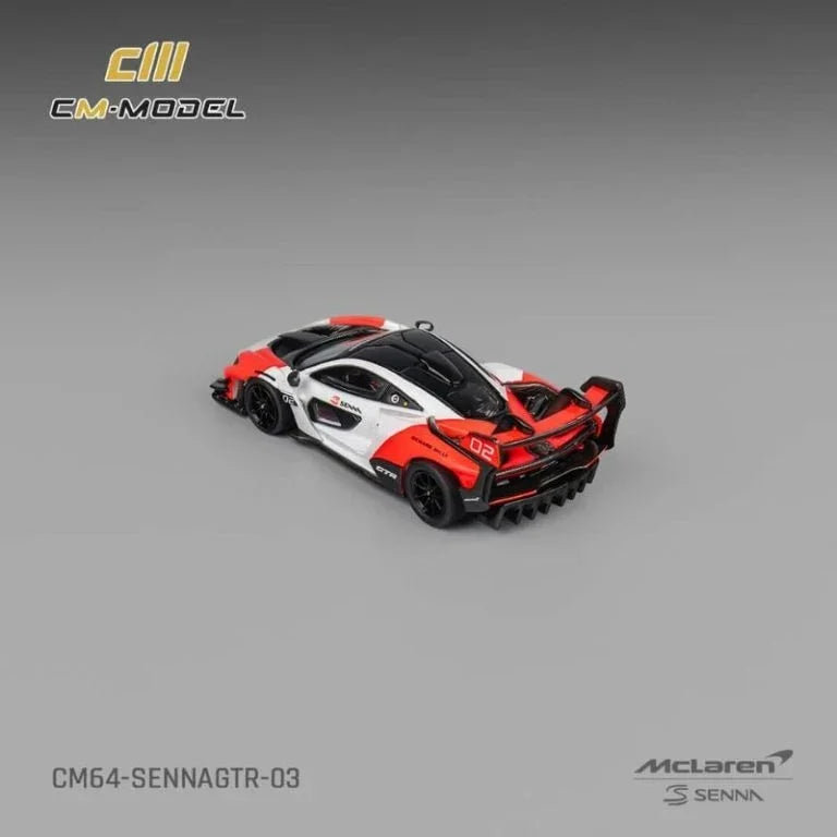McLaren Senna GTR, 1:64 Scale (White & Red)