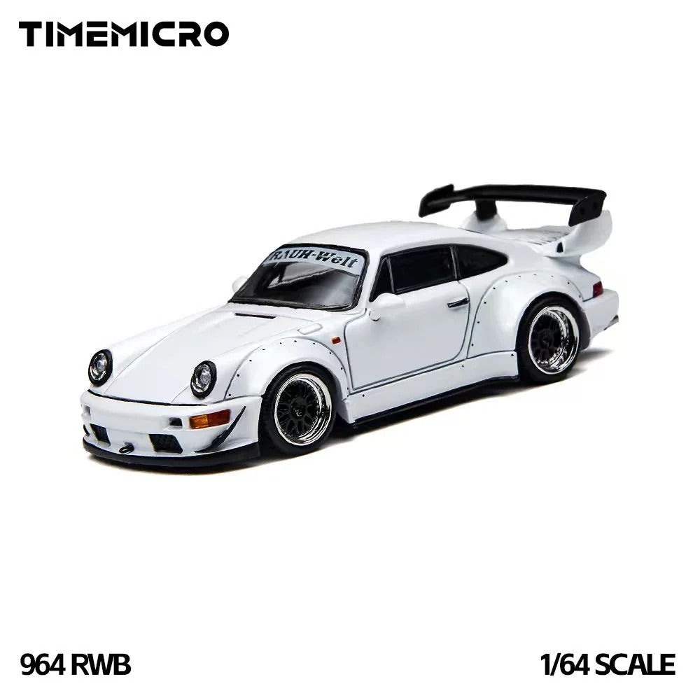 *PRE-ORDER* Time Micro Porsche RWB 964, 1:64 Scale (White)