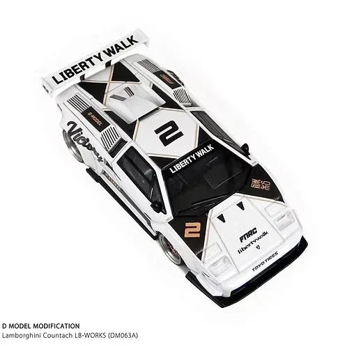 Premium scale diecast model car – Lamborghini Countach LB-WORKS (FNRC), 1:64 Scale Collectible