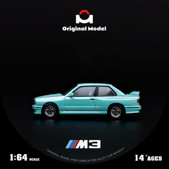 *PRE-ORDER* E30 Mercedes Benz M3, 1:64 Scale (Mint Green)