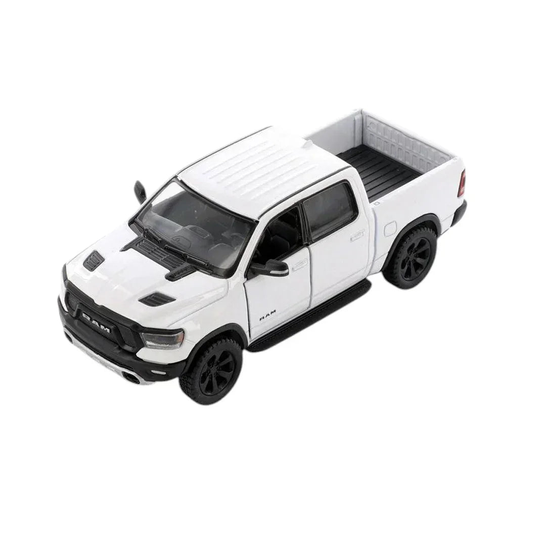 Premium scale diecast model car – Ram 1500 2019, 1:36 Scale (White) Collectible