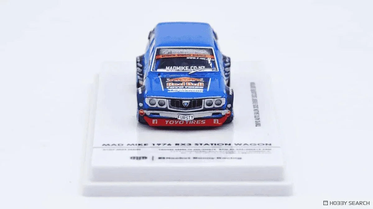 Premium scale diecast model car – Mad Mike 1976 Mazda Rx3 Station Wagon Tokyo Auto Salon 2024, 1:64 Scale Collectible