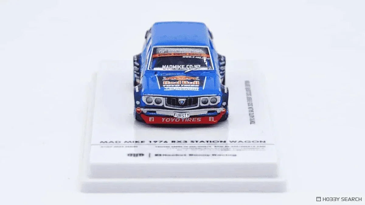 Premium scale diecast model car – Mad Mike 1976 Mazda Rx3 Station Wagon Tokyo Auto Salon 2024, 1:64 Scale Collectible