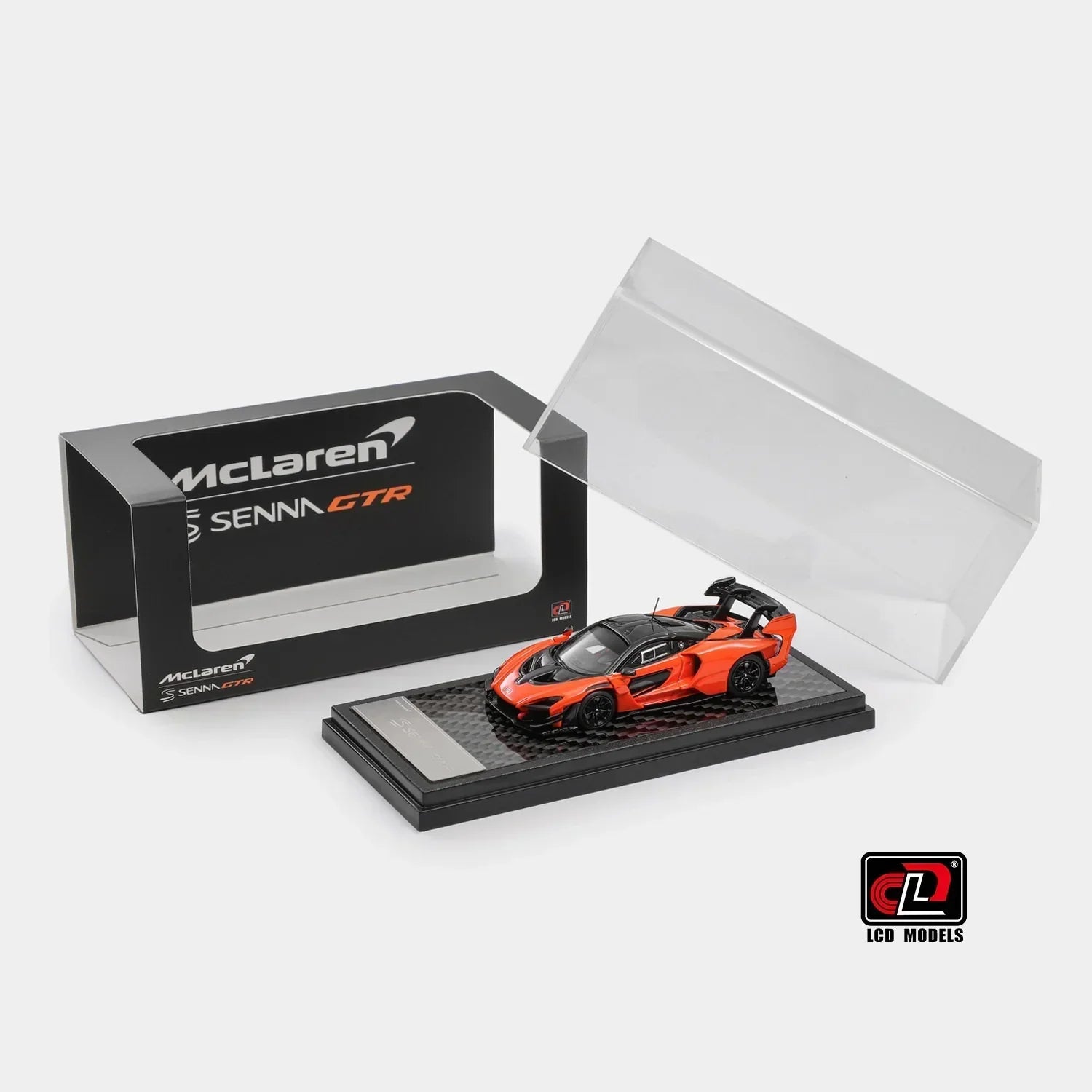 Premium scale diecast model car – McLaren Senna GTR, 1:64 Scale (Orange) Collectible