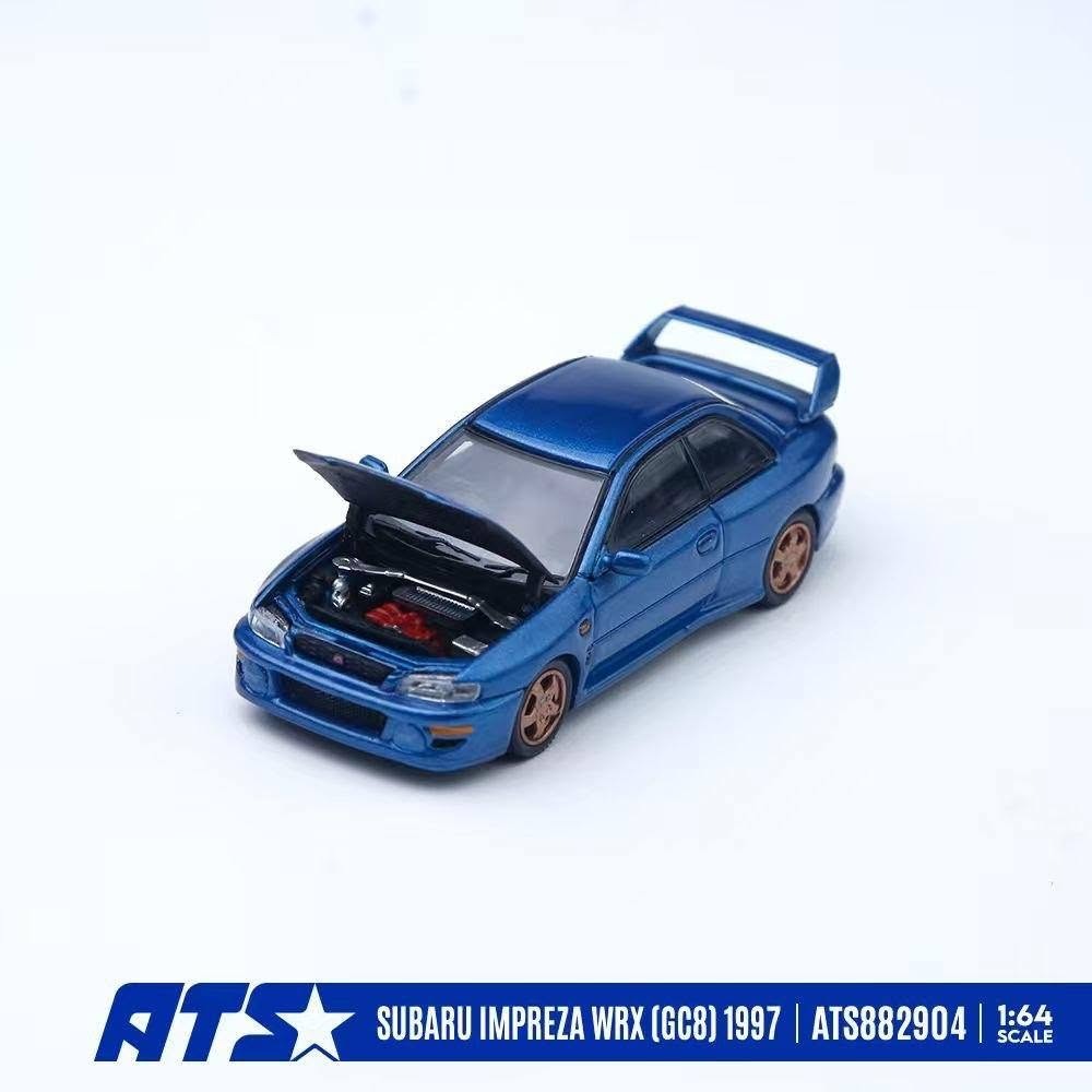 *PRE-ORDER* SUBARU IMPREZA WRX (GC8) 1997, 1:64 Scale (Blue)