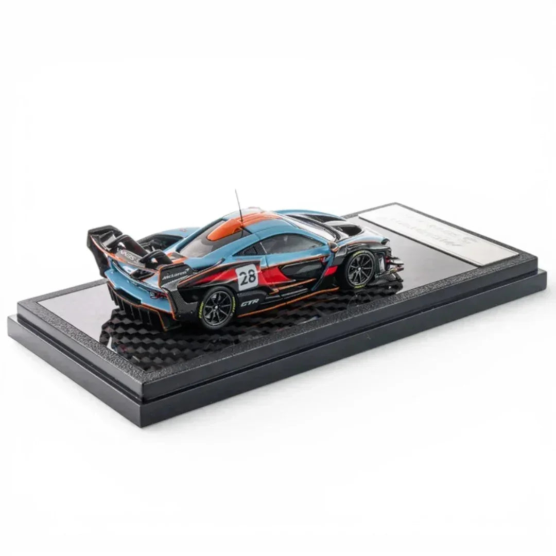Premium scale diecast model car – McLaren Senna GTR Foshan APA XPO Special Package 2025 1:64 Scale (Gulf Livery) Collectible