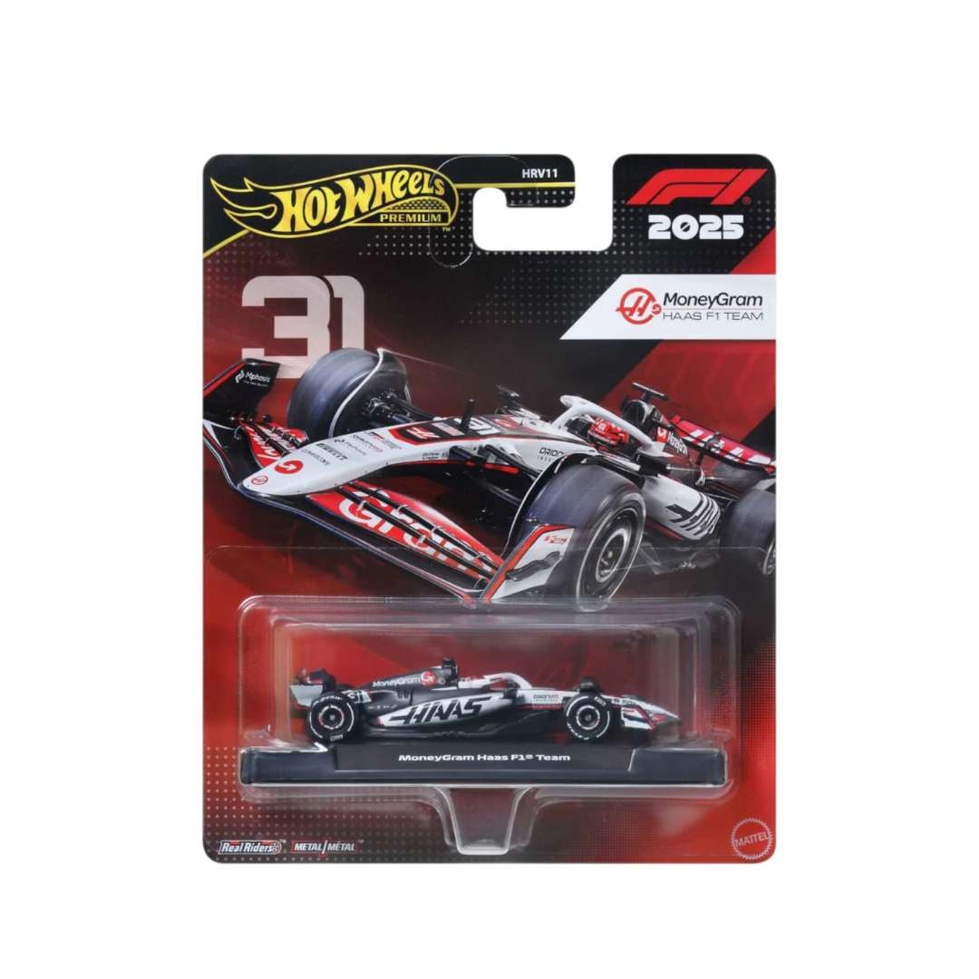 Premium scale diecast model car – F1 MoneyGram Haas F1-Team 2025 #87, 1:64 Scale (White) Collectible