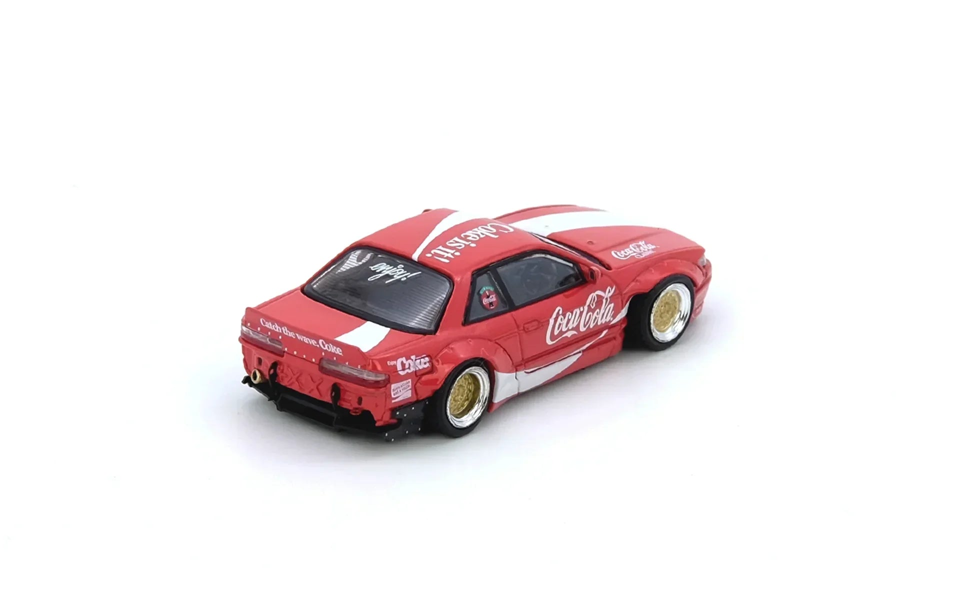 Premium scale diecast model car – Nissan Silvia S13 V2 Coca-Cola Rocket Bunny, 1:64 Scale Collectible