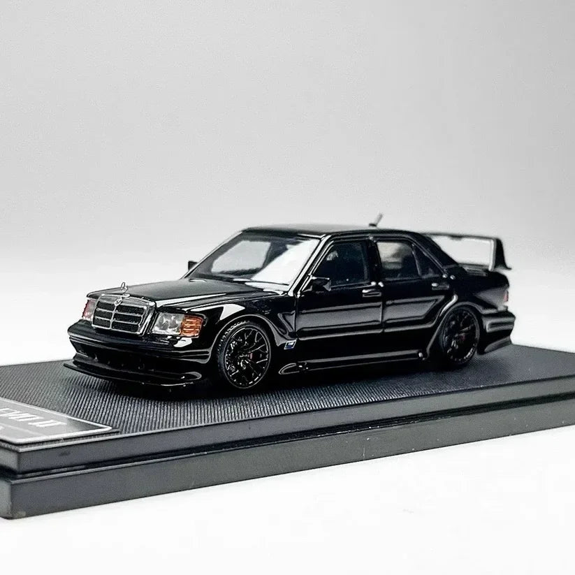 Premium scale diecast model car – Mercedes Benz 190E W201 EVO II (Limited to 999pcs), 1:64 Scale (Black) Collectible