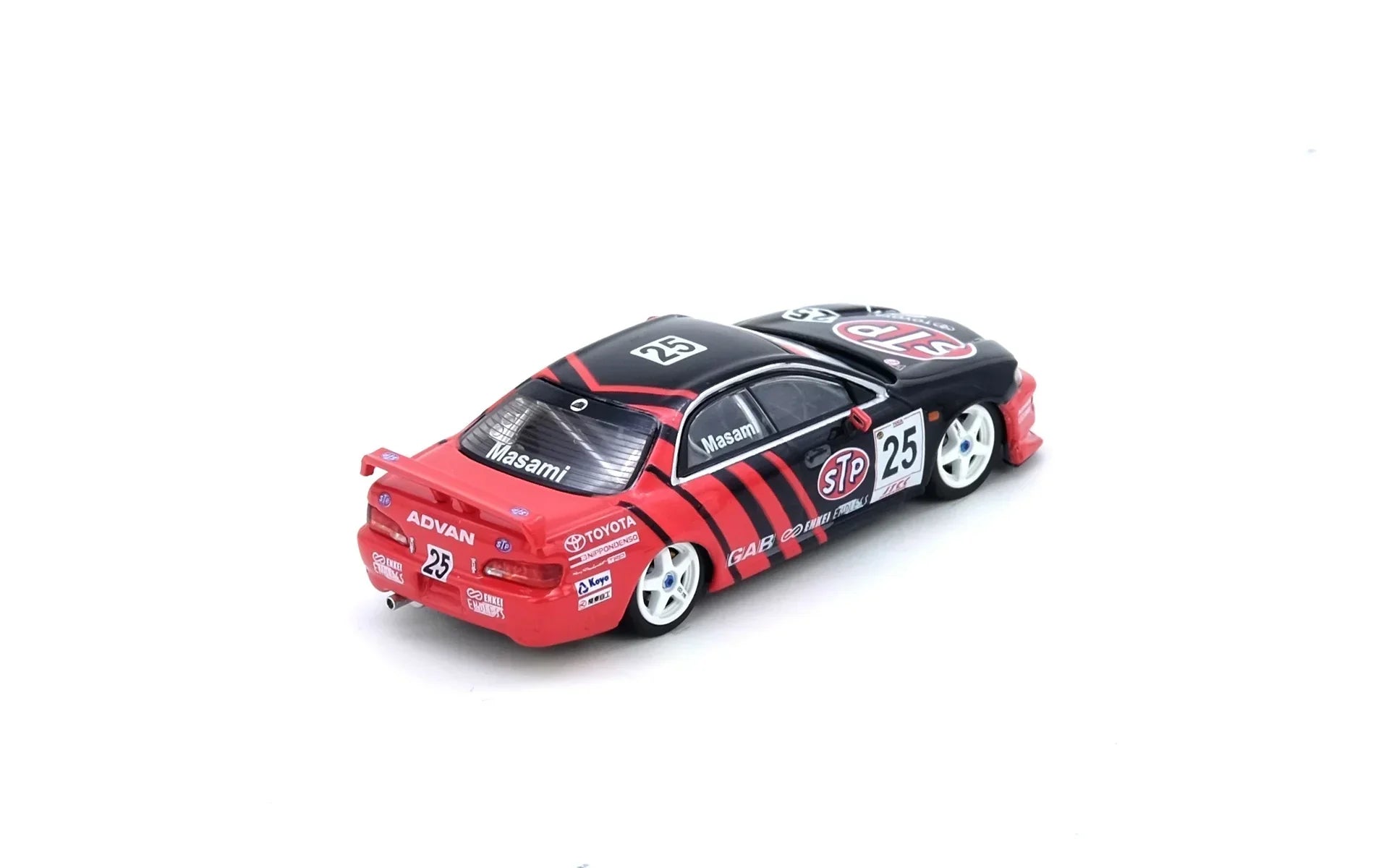 Premium scale diecast model car – Toyota Corona Exiv #25 Stp Advan JTCC 1995, 1:64 Scale Collectible