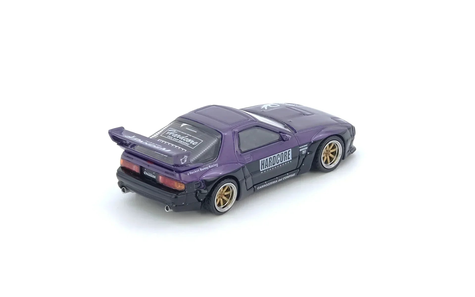 Premium scale diecast model car – Mazda RX7 (Fc3S) Pandem Rocket Bunny, 1:64 Scale (Purple) Collectible