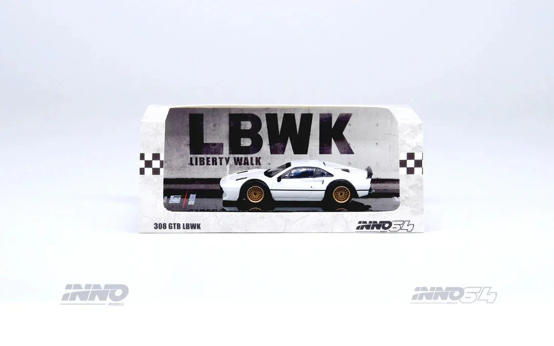 Premium scale diecast model car – *PRE-ORDER* LBWK 308 GTB, 1:64 Scale (White) Collectible