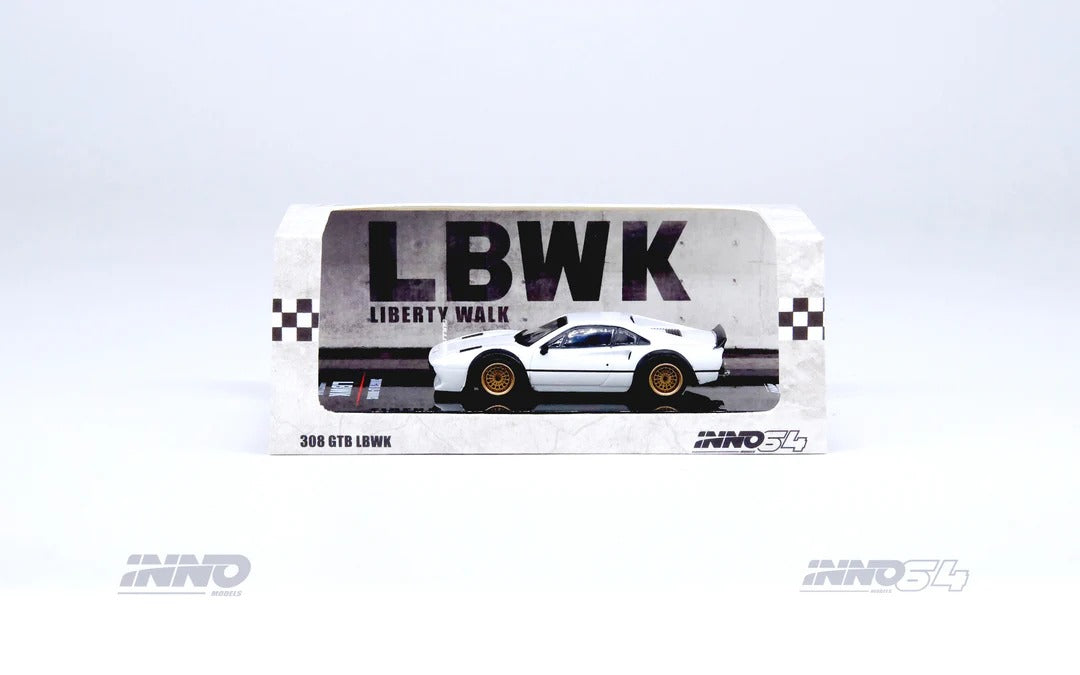Premium scale diecast model car – *PRE-ORDER* LBWK 308 GTB, 1:64 Scale (White) Collectible