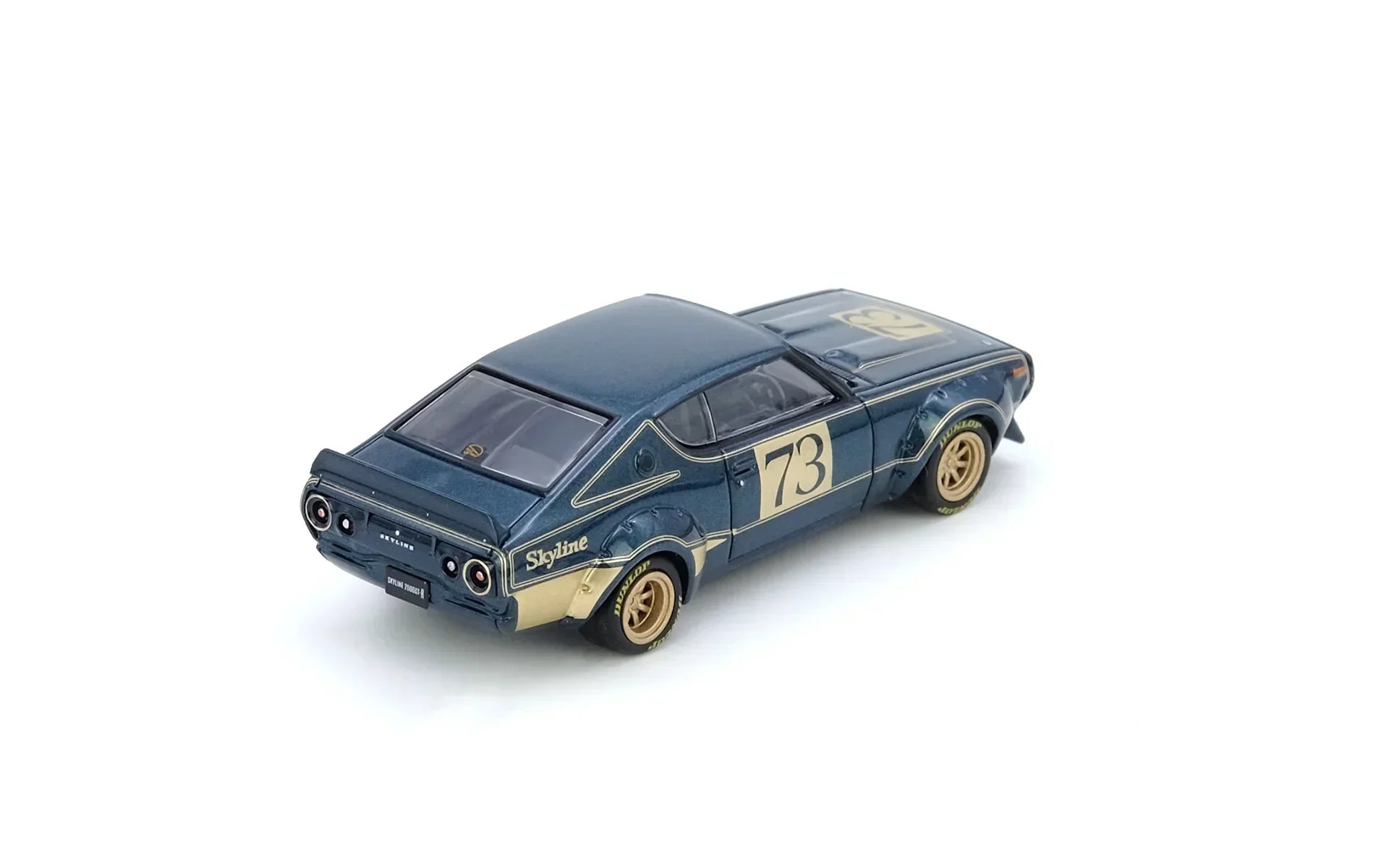 Premium scale diecast model car – *PRE-ORDER* Nissan Skyline 2000 Gt-R (KPGC110) Racing Concept, 1:64 Scale (Green) Collectible