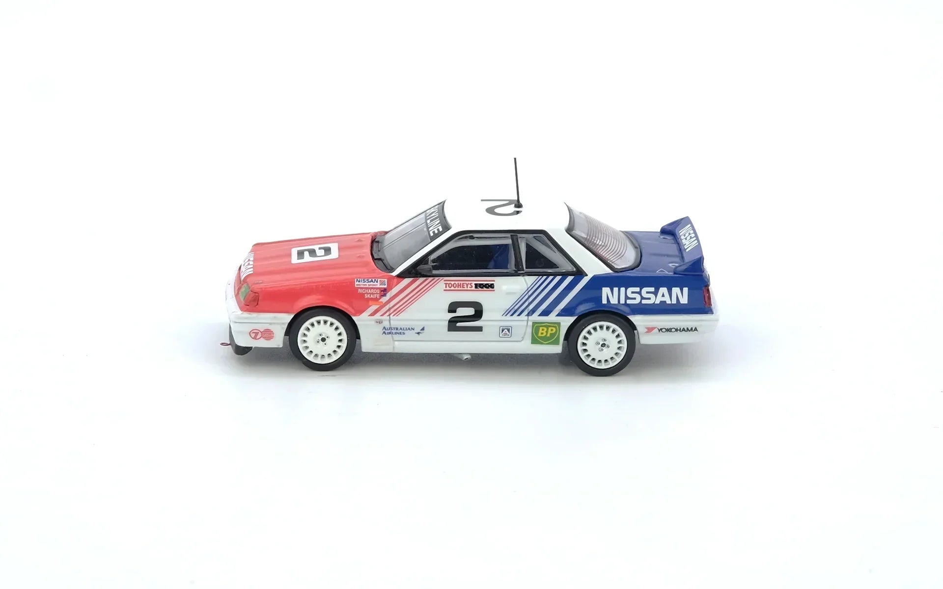 Premium scale diecast model car – Nissan Skyline GTR-S (HR31) #2 "Nissan Motor Sport" Sandown 500 Winner 1989, 1:64 Scale Collectible