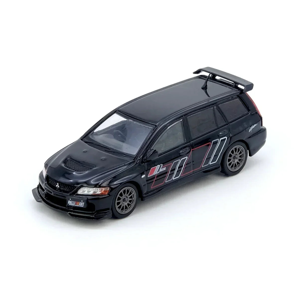 Premium scale diecast model car – Mitsubishi Lancer Evolution IX Wagon 2005, 1:64 Scale (Black) Collectible