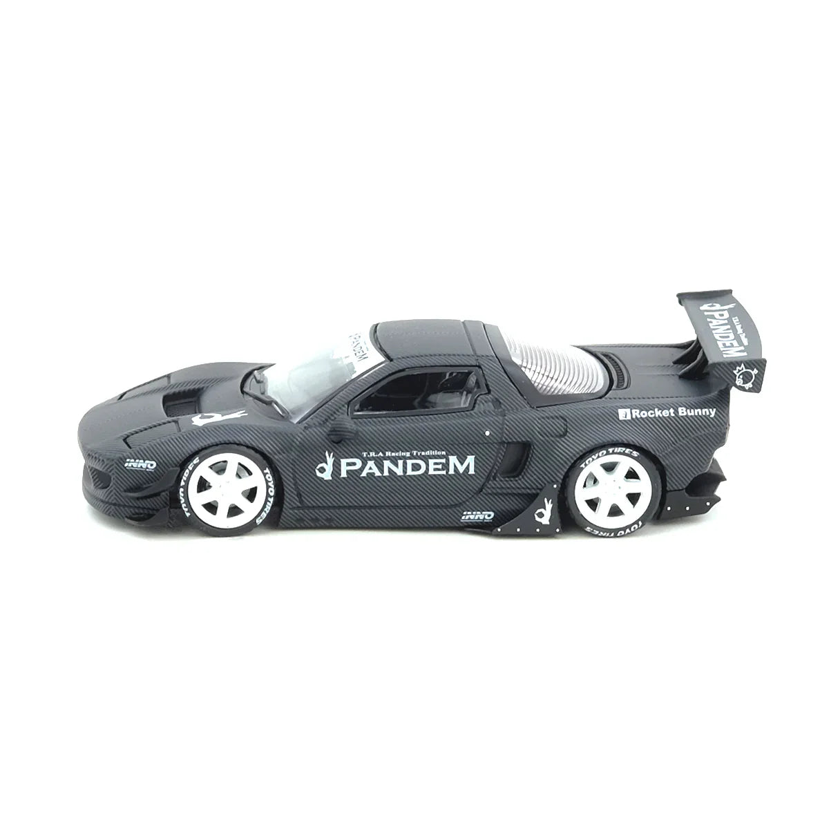 Premium scale diecast model car – NSX NA1 Rocket Bunny Full Carbon (Black Chrome Chase Car) Indonesia Diecast Expo 2025 Event Edition, 1:64 Scale (Matte Black) Collectible